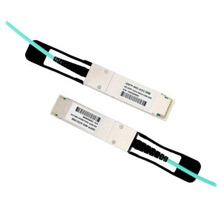 Cable óptico activo para conectar switches en red – 30 metros