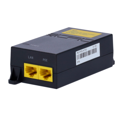 Inyector PoE para alimentar dispositivos de red sin toma de corriente