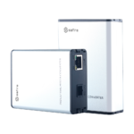 Kit de 2 conversores de fibra óptica a red Ethernet para exteriores