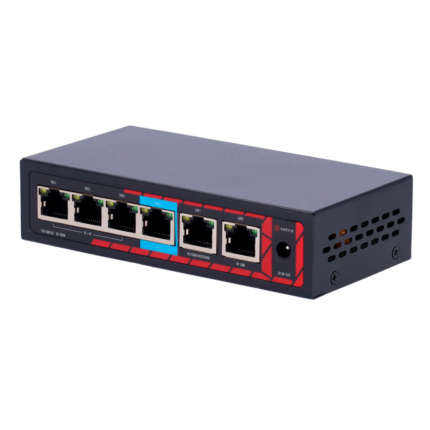 Extensor de red para ampliar cobertura de cámaras PoE