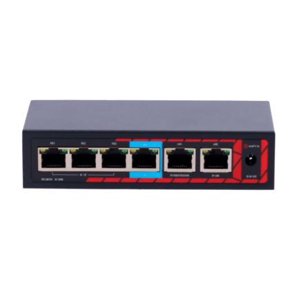 Extensor de red para ampliar cobertura de cámaras PoE