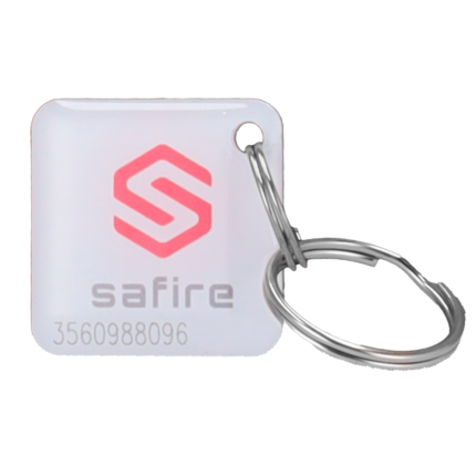 Llavero de acceso por proximidad numerado para control de entrada (SF-TAG-EM-EPOXY-SQ)