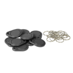 Llavero de acceso por proximidad para control de entrada (TAG-RFID-WR-BLACK)