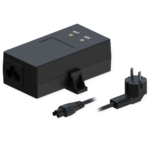 Inyector PoE para alimentar dispositivos de red por cable Ethernet