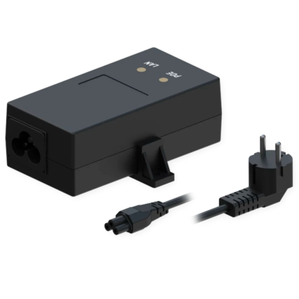Inyector PoE para alimentar dispositivos de red por cable Ethernet