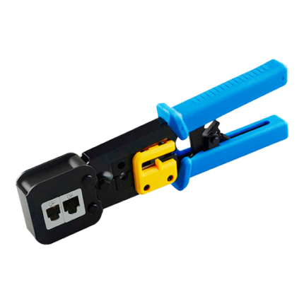 Pinza crimpadora para conectar cables de red RJ45 y teléfono