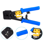 Pinza crimpadora para conectar cables de red RJ45 y teléfono