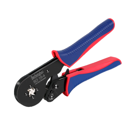 Alicate crimpador para rematar cables eléctricos con punteras