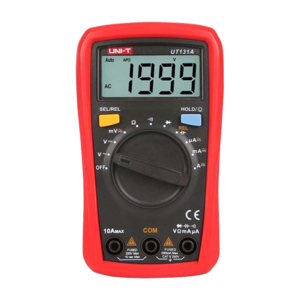 Medidor eléctrico digital para medir voltaje, corriente y resistencia (UT131A)
