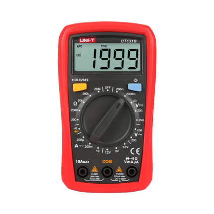 Medidor eléctrico digital para medir voltaje, corriente y resistencia (UT131B)