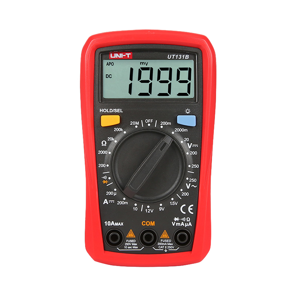 product-910730-347434b471dc55b7ab73690c0e588889 Medidor eléctrico digital para medir voltaje, corriente y resistencia (UT131B)