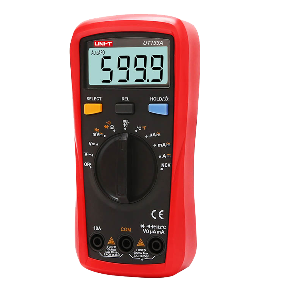 product-910743-05078ecaf52dd2d8d083e06e739a673b Medidor eléctrico digital para medir voltaje, corriente y temperatura (UT133A)