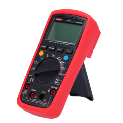 Medidor eléctrico digital para medir voltaje, corriente y temperatura (UT139C)