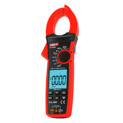 Pinza amperimétrica profesional para medir corriente y voltaje (UT205E)