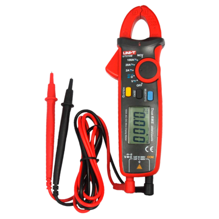 Pinza amperimétrica compacta para medir corriente y voltaje (UT211B)
