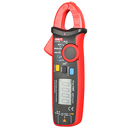 Pinza amperimétrica compacta para medir corriente y voltaje (UT211B)