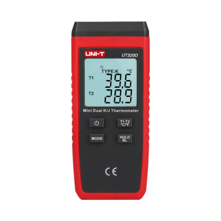 Termómetro digital de precisión con doble sonda para temperatura industrial