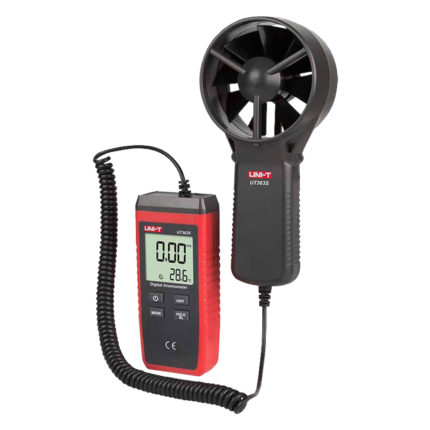 Medidor de velocidad del viento y temperatura para exteriores (UT363S)