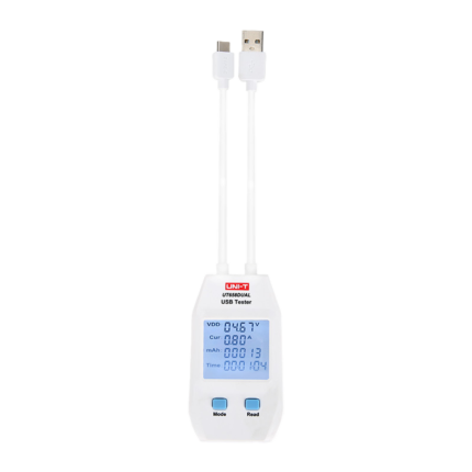 Medidor de voltaje y amperaje para cargadores USB tipo A y C