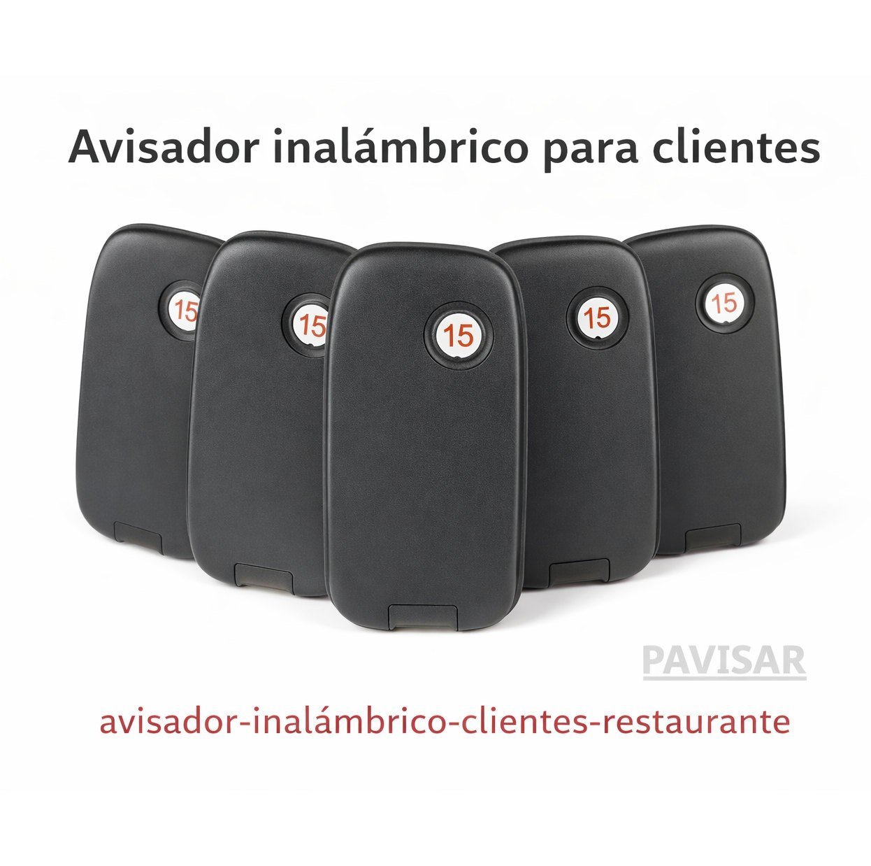 product-911148-c335d21bf30a49351c4ce7da72374958 Pack de 5 receptores avisadores de clientes
