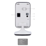 Cámara de vigilancia WiFi para interior con visión nocturna y audio