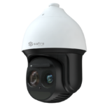 Cámara giratoria con zoom para vigilar grandes espacios exteriores