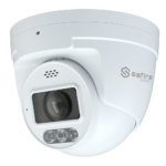 Cámara de seguridad exterior 4K con luz y alarma disuasoria