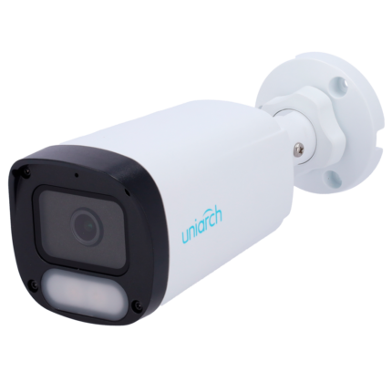 Cámara de vigilancia exterior con visión en color nocturna (UV-IPC-B242-ADF28K-WP)