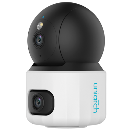 Cámara WiFi doble lente para vigilancia interior con audio
