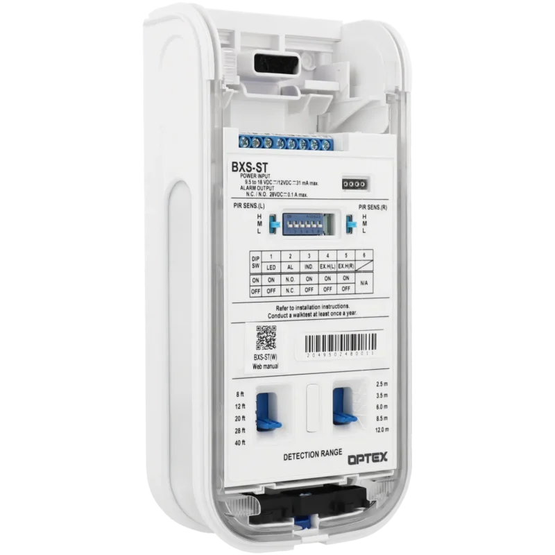 Detector de movimiento de cortina para interior y exterior con cable