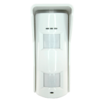 Detector de movimiento para exterior con triple tecnología antimanipulación
