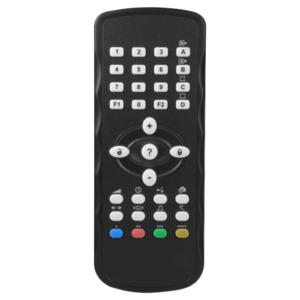 Mando a distancia para configurar detectores láser de seguridad