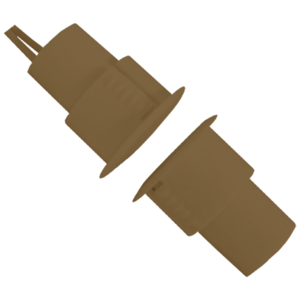 Sensor magnético de seguridad para puertas y ventanas metálicas (MC-EMPC-BROWN)