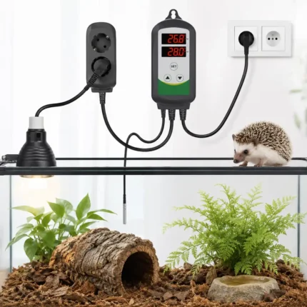 Termostato digital frío/calor con sonda para terrario, acuario e incubadora