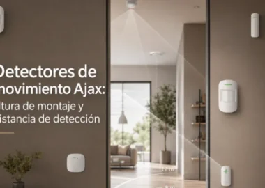 Detectores de movimiento Ajax: altura de montaje y distancia de detección