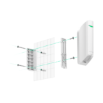 Detector de movimiento de tipo cortina – Inalámbrico Ajax – Blanco