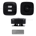 Detector de CO – Baterías reemplazables – Inalámbrico 868 MHz Jeweller – Sirena 85 dB incorporada – Certificado EN 14604