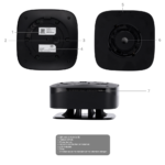 Detector de CO – Baterías integradas – Inalámbrico 868 MHz Jeweller – Sirena 85 dB incorporada – Certificado EN 14604