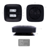 Detector de humo y termovelocimétrico – Baterías reemplazables – Inalámbrico 868 MHz Jeweller – Sirena 85 dB incorporada – Certificado EN 14604