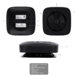 Detector de humo y termovelocimétrico – Baterías integradas – Inalámbrico 868 MHz Jeweller – Sirena 85 dB incorporada – Certificado EN 14604