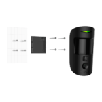 Fotodetector con petición de imagen – Certificado grado 2 – Inalámbrico 868 MHz Jeweller – Envío de imágenes hasta VGA (640×480) – Hasta 5 imágenes por detección – Antimascotas / Rango de detección 12 m