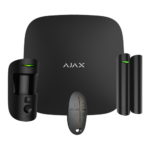 Kit de alarma profesional – Certificado Grado 2 – Comunicación Ethernet y dual SIM 4G (LTE) – Inalámbrico 868 MHz Jeweller y Wings – Ajax HUB 2, 1 PIRCAM – 1 Contacto magnético y 1 mando