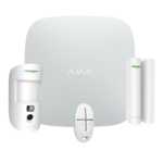 Kit de alarma profesional – Certificado Grado 2 – Comunicación Ethernet y dual SIM 4G (LTE) – Inalámbrico 868 MHz Jeweller y Wings – Ajax HUB 2, 1 PIRCAM – 1 Contacto magnético y 1 mando