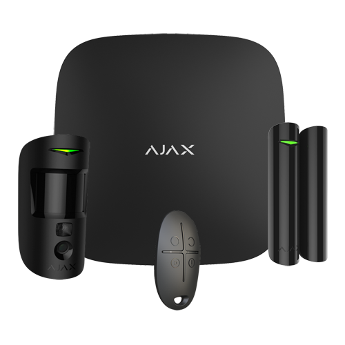 product-31699-e4471c3e64a1a832eb800369154d59ad Kit de alarma profesional – Certificado Grado 2 – Comunicación Ethernet y dual SIM GPRS – Inalámbrico 868 MHz Jeweller y Wings – Ajax HUB 2, 1 PIRCAM – 1 Contacto magnético y 1 mando